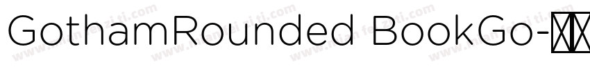 GothamRounded BookGo字体转换